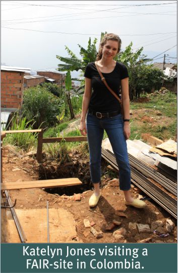 Summer 2012 - Katelyn Jones visiting FAIR-site in Colombia